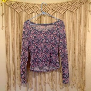 Floral long sleeve top